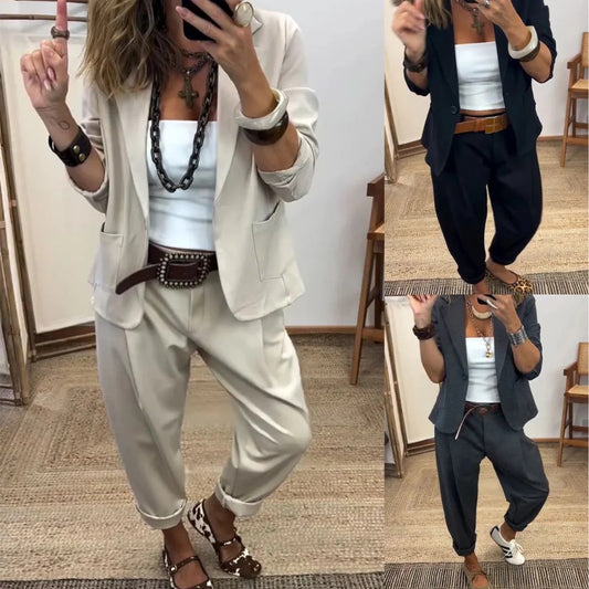 💎【Jachetă + pantaloni】Set casual modern la modă 2026 ✨