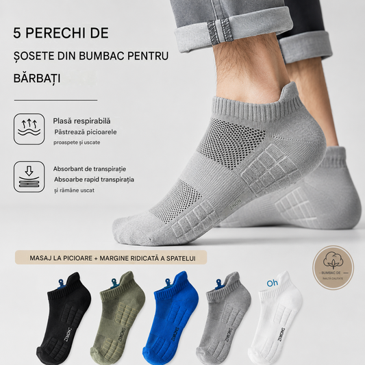🧦【Pachet de 10 perechi】🧦2026 Șosete pentru bărbați noi și îmbunătățite, respirabile, antibacteriene și rezistente la mirosuri
