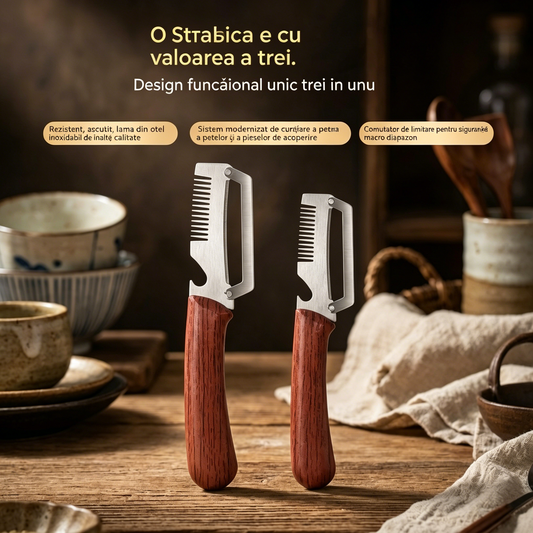 ✅Cumpără 1, primești 1 gratuit (Două articole în total)🧅🔪 Curățător de bucăți multifuncțional 3 în 1: Curățează, toacă și deschide sticle! 🔥