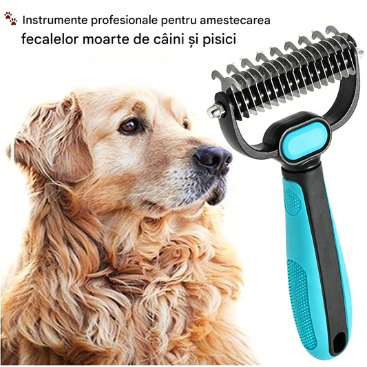 🐱🐕 【Cumpărați 1 obțineți 1 gratuit】Pieptene multifuncțional 3 în 1 pentru blana animalelor de companie, ideal pentru îngrijirea blănii animalelor de companie.