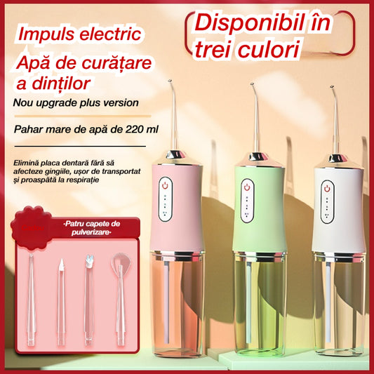 🦷💧⏳Ofertă limitată în timp ⏰ Irigatoare orale și ațe dentare portabile