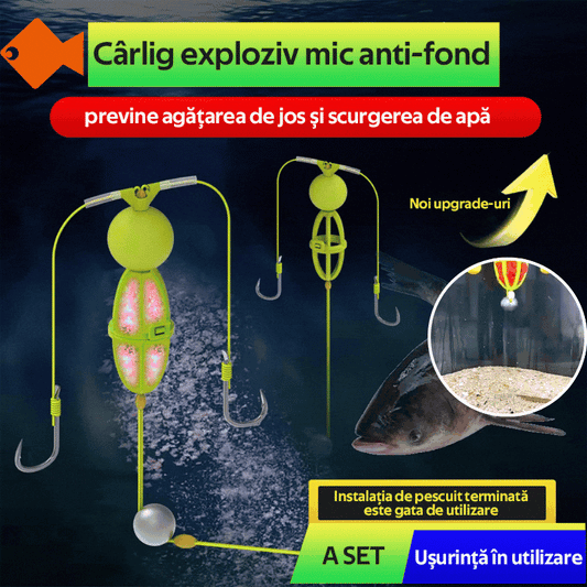 🔥【5 bucăți】Cârlig exploziv mic anti-fond, previne agățarea de jos și scurgerea de apă