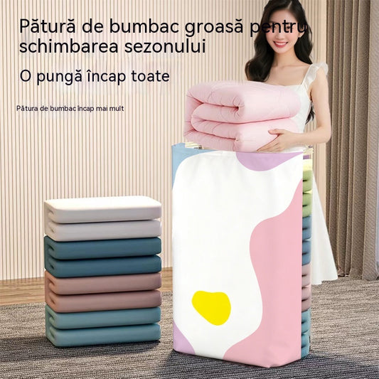 🧳【Set de 5 piese 129 lei】💨 Pungă mare de depozitare sub vid, compresibilă: nu necesită pompă, este etanșă și ideală pentru a economisi spațiu în valize și acasă ✈️
