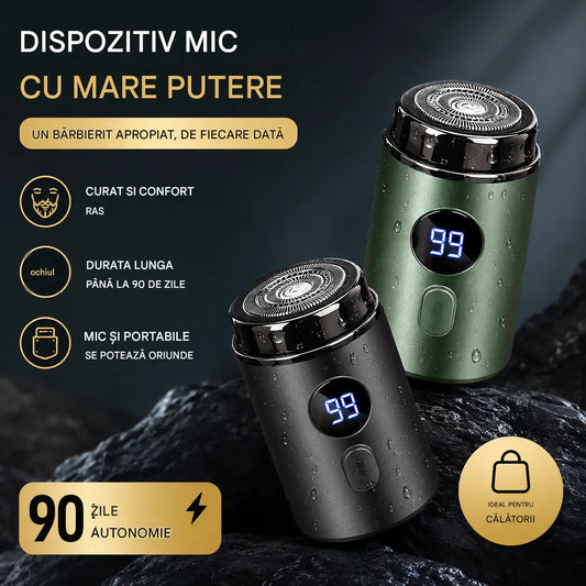 🔥Ofertă de top: 50% REDUCERE🔥Aparat de ras electric mini puternic pentru bărbați, cu ecran digital