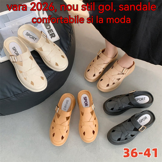 【36-41】 vara 2026, nou stil gol, sandale confortabile și la modă