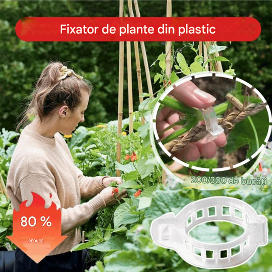 💦🌈【200 buc】🌱Agrafe fixe din plastic pentru plante
