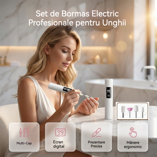 🌟 Freză electrică profesională pentru unghii