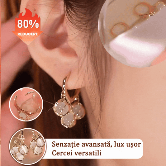 【Cumpără 1 primești 1 gratis】Cercei eleganti cu pietre pretioase