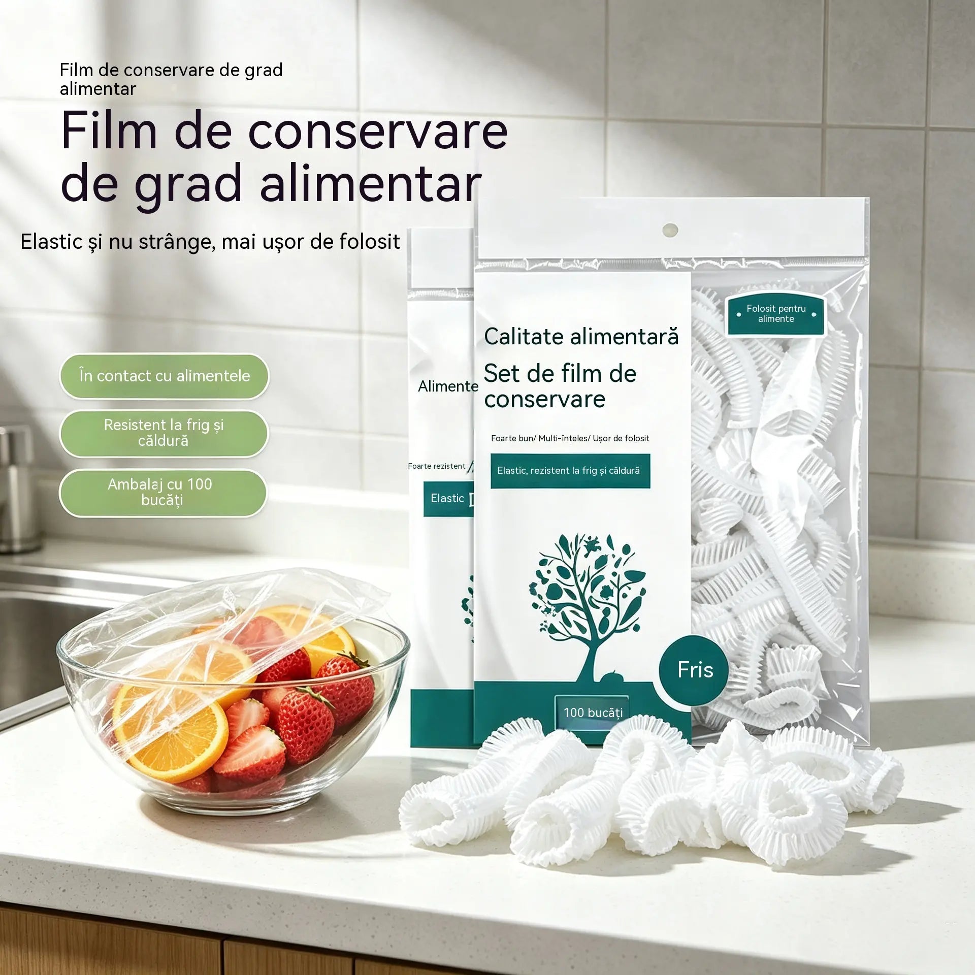 🔥【Ofertă specială de ultima zi: 50% reducere】✨500 de folii de plastic reutilizabile și flexibile, sigure pentru alimente