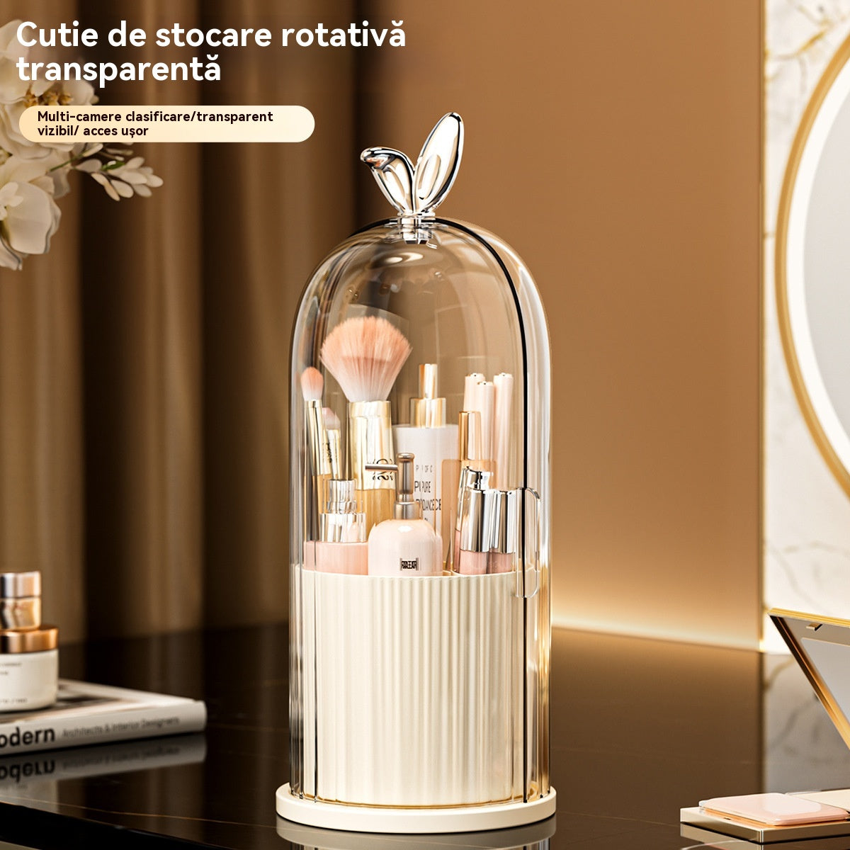 50% reducere! 🏡 Cutie impermeabilă pentru depozitarea cosmeticelor cu separatoare - cutie de depozitare multifuncțională 🚿