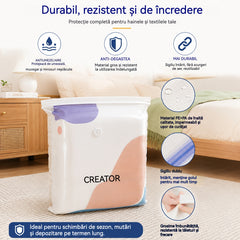 【Set 5 piese】Pungi de vidat haine fără pompă, design ranforsat pentru depozitare