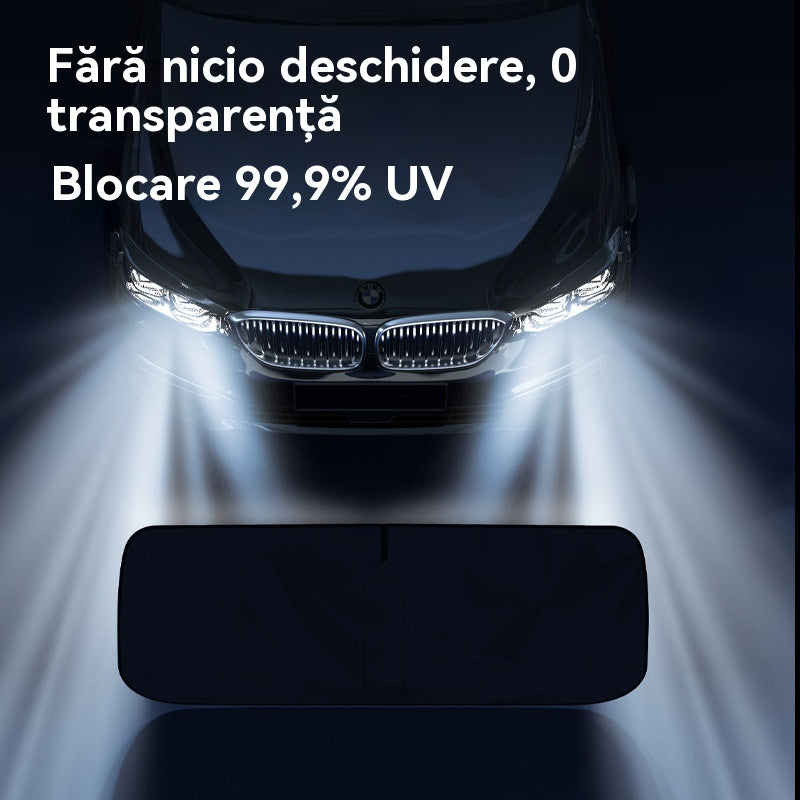 🔥🚗☀️Parasolar auto cu laser, protecție solară și izolație termică