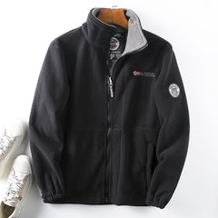 🔥【S-3XL】Palton cald de bumbac casual pentru bărbați, jachetă din lână pe două fețe
