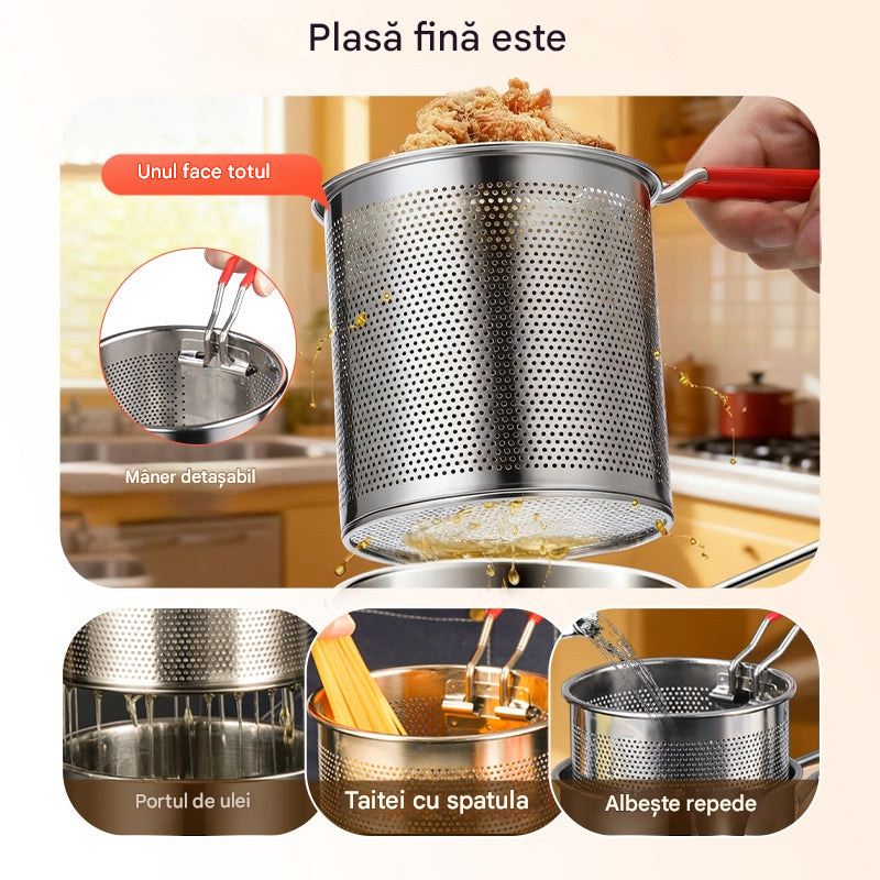 🍱🍢Suport pentru tigaie din oțel inoxidabil🍖
