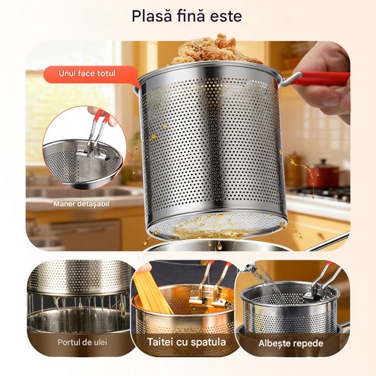 🍱🍢Suport pentru tigaie din oțel inoxidabil🍖