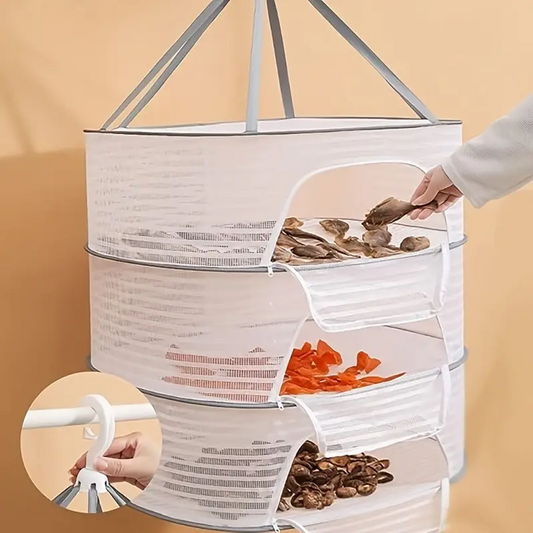 🍖【4 straturiPlasa de uscare pentru pesti rezistenta la tantari - o plasa de uscare durabila pentru uscarea produselor