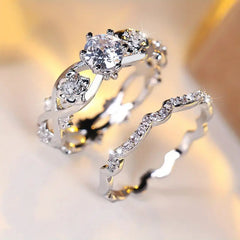 🎁💖💎Inel de damă cu moissanit din argint sterling S925