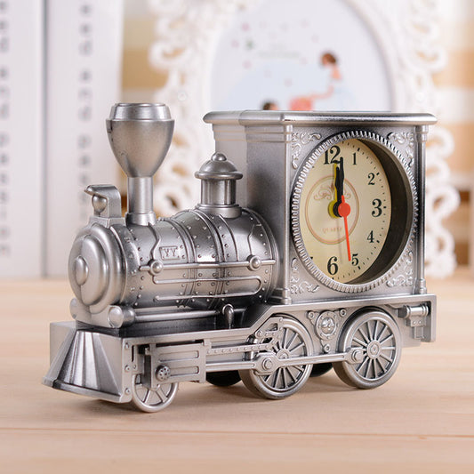 📢📢Reducere de 49%!! ⏰Ceas deșteptător retro cu locomotivă cu abur