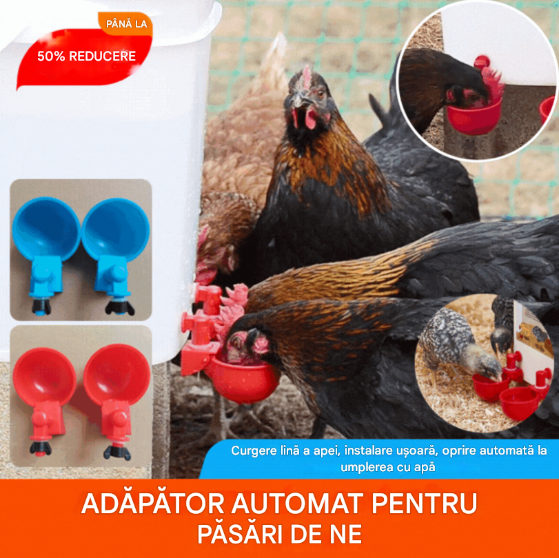 [Pachet de 20] Adăpătoare automate pentru păsări, adaugă automat apă pentru o comoditate sporită