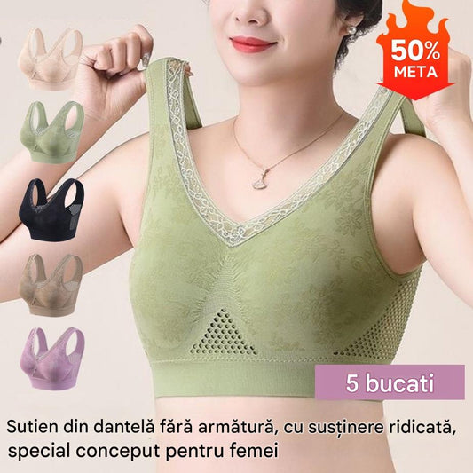 😍❤️40-120 kg✨Set 3 buc. sutien din dantelă fără fire