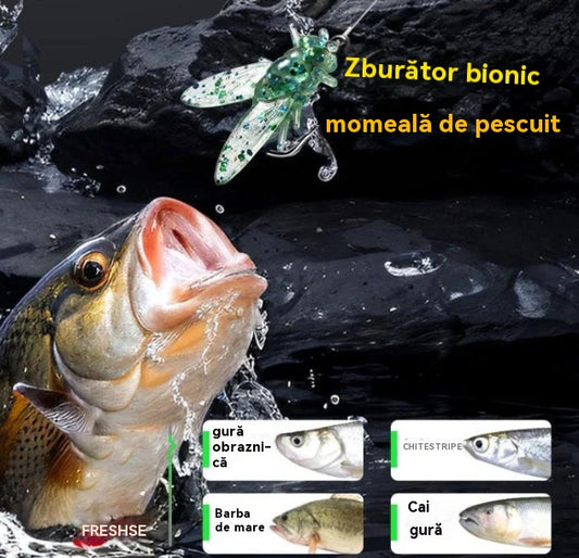 🎣【20 bucăți】🐛 Momeală artificială imitație de muscă pentru pescuit🎣