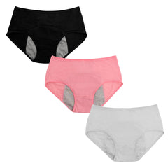 🔥🔥【30% REDUCERE】【6 perechi】Chiloți cu talie înaltă, impermeabili, îmbunătățiți – design cu bază lărgită, super absorbant, confortabil și delicat cu pielea, protecție sigură împotriva scurgerilor!