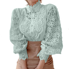 💘Cumpără 1 primești 1 gratis😍【S-3XL】2026 cămașă nouă din dantelă cu flori goale