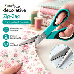 ✂️【Cumpărați 1 obțineți 1 gratuit】Foarfece profesionale de dentat - Foarfece ascuțite și cu dinți pentru materiale textile