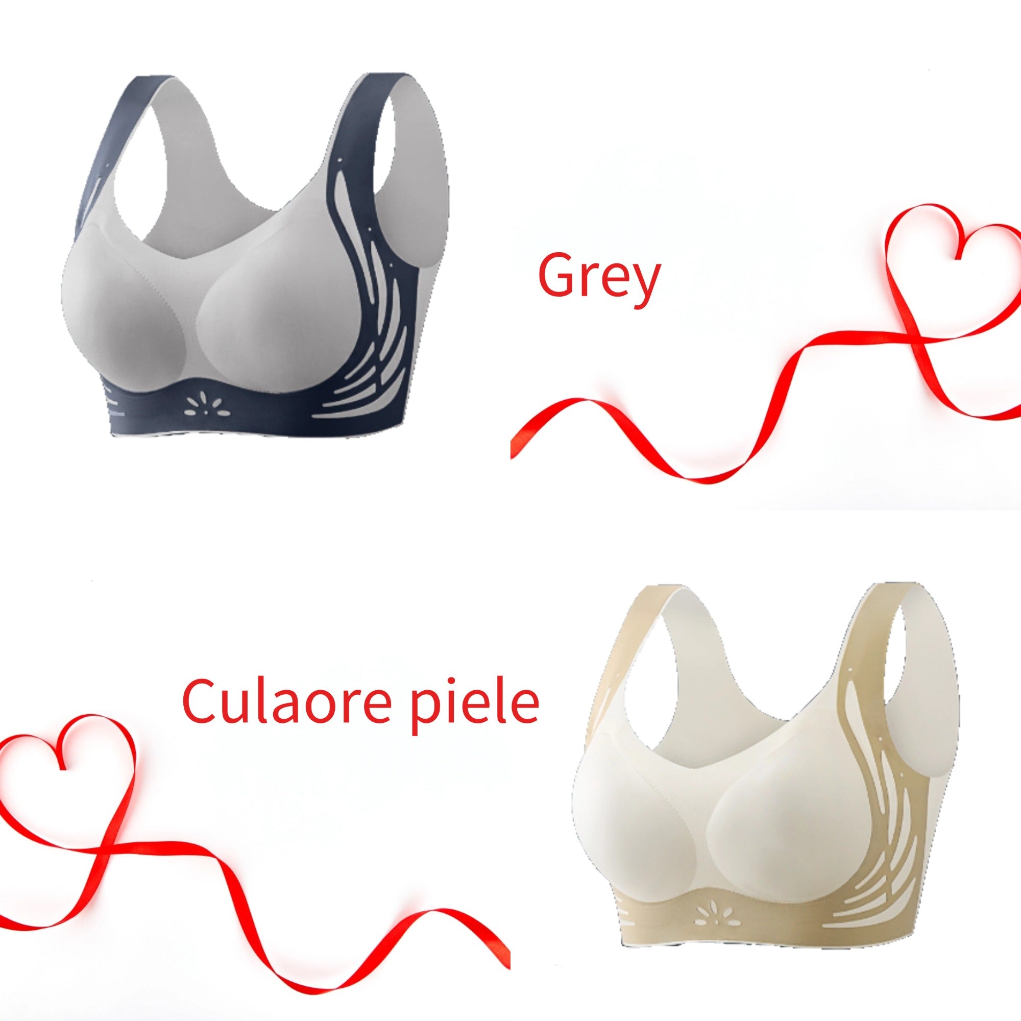 😍【2 bucată】Sutien push-up confortabil în stil vestă fără cusături❤️【40-85 kg】