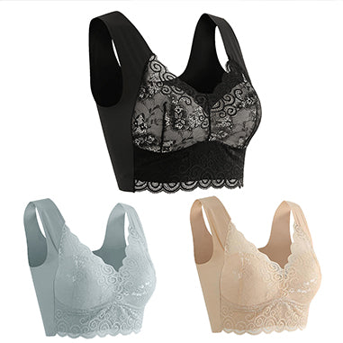 👙💖【Set 3 piese】Sutien confortabil și respirabil pentru femei - Recomandat de medici