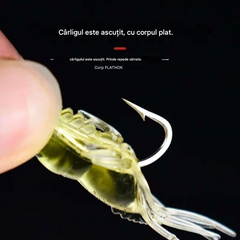 【30 piese】Momeală bionică luminoasă pentru creveți, momeală din plastic moale cu cârlig, formă realistă de creveți pentru pescuitul în apă sărată și dulce, biban, păstrăv și crappie.