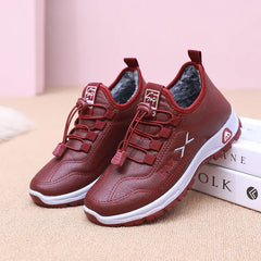 👢✨【35-41】Pantofi noi de damă pentru mers pe jos, pentru toamnă și iarnă, confecționați din piele naturală și realizați manual cu căptușeală din fleece de bumbac.