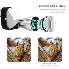 【🔭】Mini-telescop monocular pentru telefoane mobile – Telescop monocular portabil pentru călătorii și observare