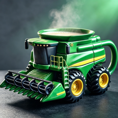 【Noutăți 2026 - 🔥Ofertă limitată la jumătate de preț】☕Cană de cafea retro creativă - Cană verde cu tractor