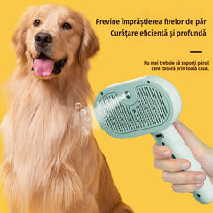 🐶🐱 【Cumpărați 1 obțineți 1 gratuit】Perie cu abur pentru animale de companie | Perie și aparat de îndepărtat părul, special concepute pentru pisici și câini, pentru îngrijirea zilnică a blănii animalelor de companie💧✨