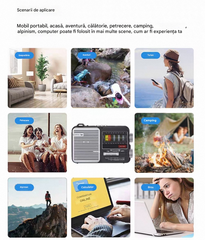 💥🏕️Un radio portabil multifuncțional cu lanternă de urgență, radio AM, hard disk Bluetooth și funcționalitate audio multizonă.