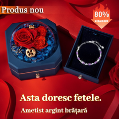 💞【Cumpara 1 obtine 1 gratuit】💜Bratara din argint cu ametist
