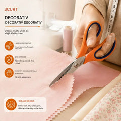 ✂️✂️【Cumpărați 1 obțineți 1 gratuit】Foarfece profesionale zimțate - foarfece ascuțite și zimțate pentru materiale textile