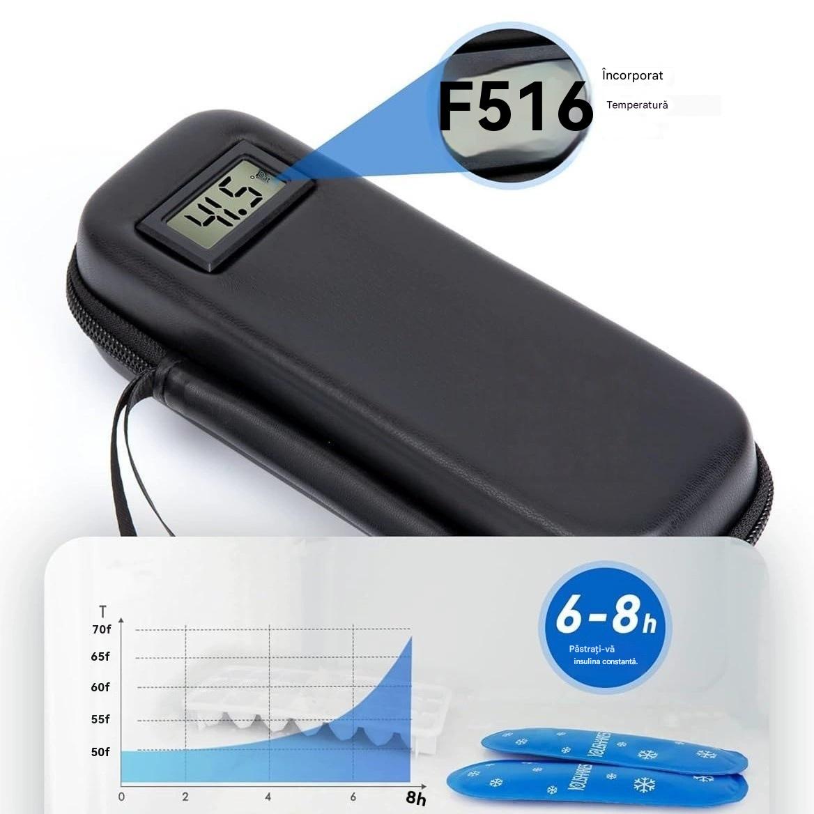 🎁 Cutie frigorifică de călătorie pentru insulină cu indicator de temperatură