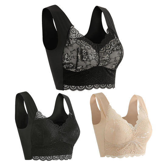 👙💖【Set 3 piese】Sutien confortabil și respirabil pentru femei - Recomandat de medici