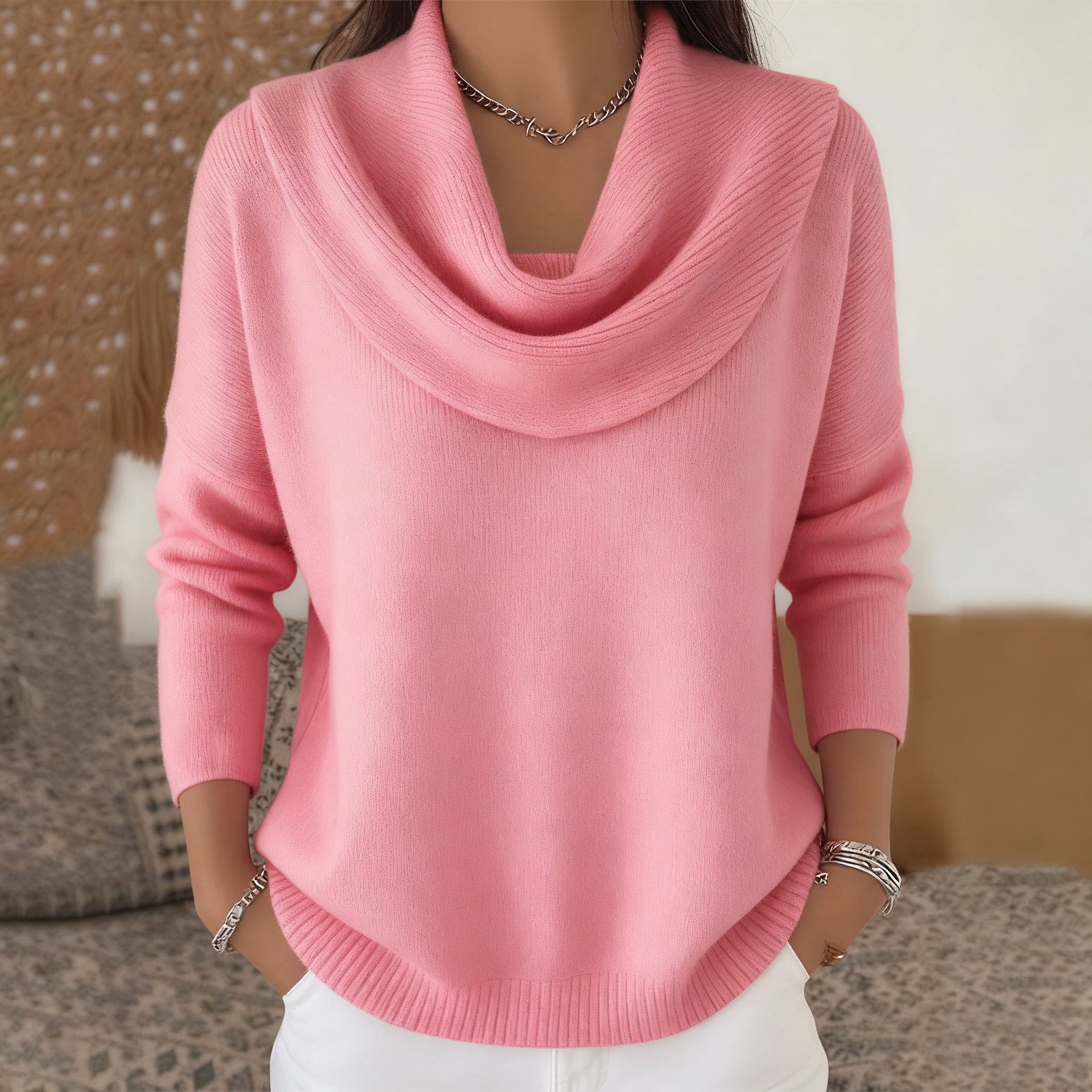 Reducere 50% 🔥🌷【S-3XL】⛄✨ Bluză nouă de toamnă-iarnă, monocromă, pentru femei