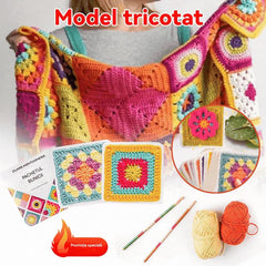 🧩🧷【50 de modele unice】Set de felicitări croșetate