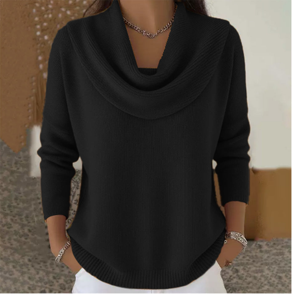 Reducere 50% 🔥🌷【S-3XL】⛄✨ Bluză nouă de toamnă-iarnă, monocromă, pentru femei