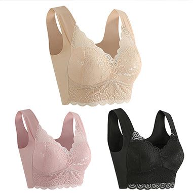 👙💖【Set 3 piese】Sutien confortabil și respirabil pentru femei - Recomandat de medici