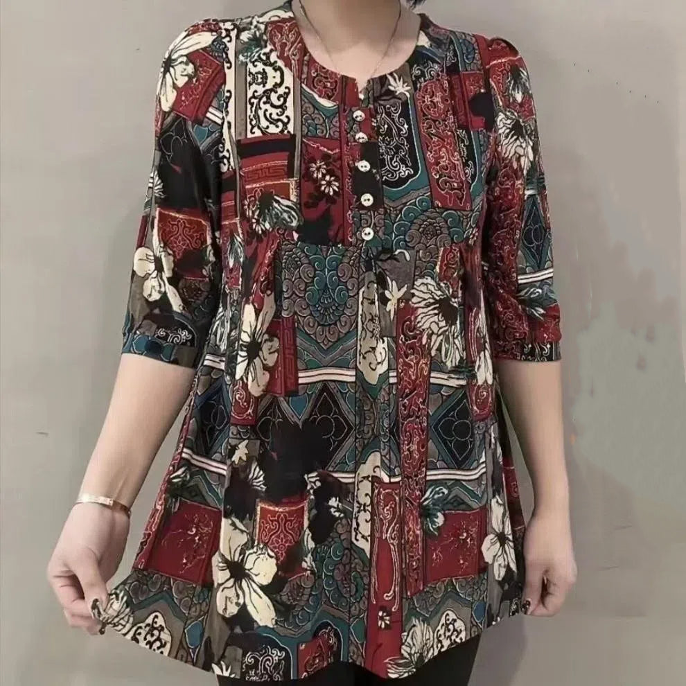 🔥✨【Ultima zi, reducere de 50%】🍁【XL-5XL】2026 New Super Stretchy Chiffon Top Plus Size