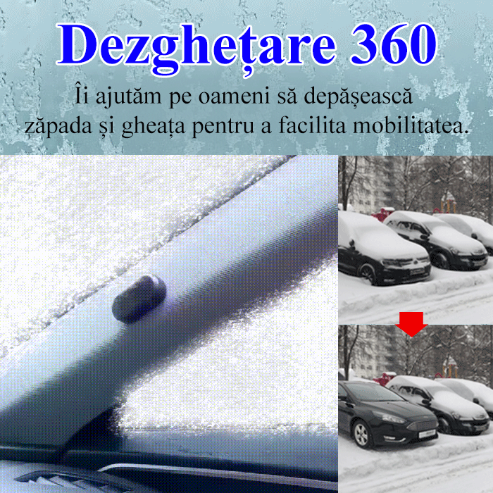 Unelte pentru curățarea zăpezii de pe mașini, precum și unelte specializate pentru îndepărtarea gheții de pe geamuri și topirea zăpezii.