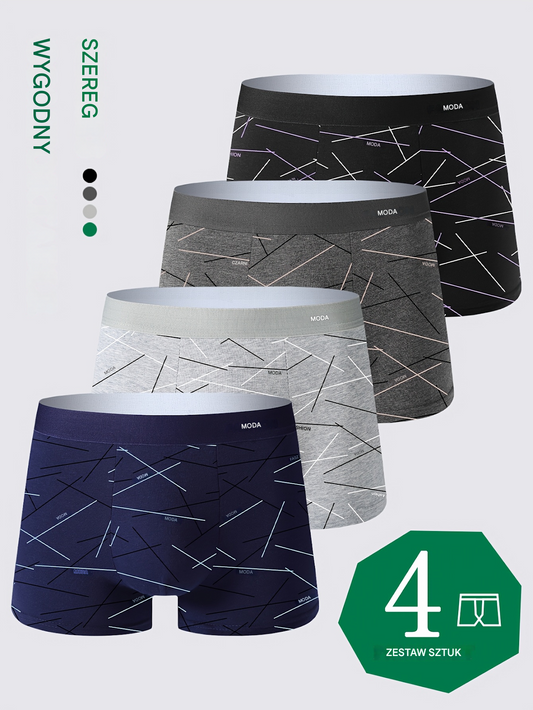 【4 bucăți】❣️ Chiloți boxer bărbătești confortabili și respirabili, chiloți lejeri și respirabili.
