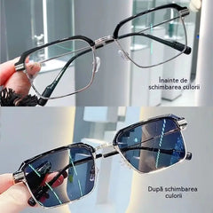 Ochelari de citit fotocromatici cu blocare a luminii albastre, ochelari de citit unisex, ochelari de soare cu protecție solară