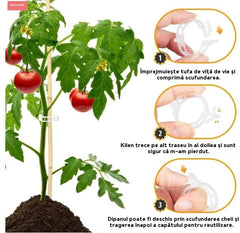 💦🌈【200 buc】🌱Agrafe fixe din plastic pentru plante