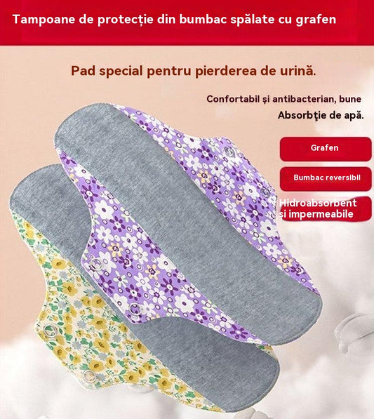 🔥🌈【5 buc】Dischete absorbante antibacteriene lavabile din grafen pentru a preveni scurgerile